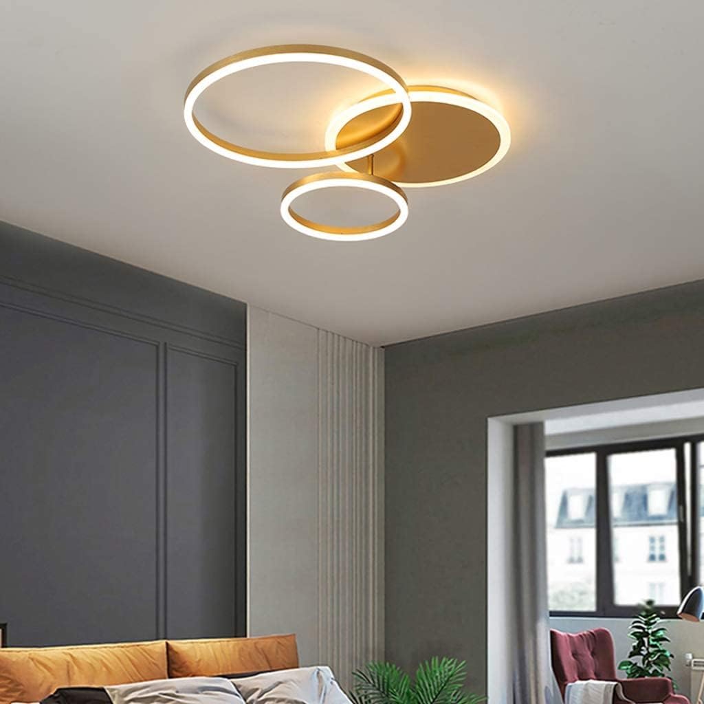 Plafoniera A LED Lampada Da Soggiorno Design Anello Lampada Da Soffitto Metallo Con Telecomando Plafoniera In Acrilico Dimmerabile Lampada Da Camera Bambini Camera Letto Luci Lampadario ( Color : Marr