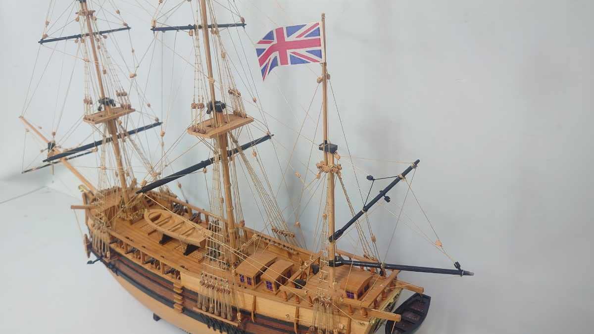Amazon.co.jp: □美品 完成品 HMS BEAGLE 帆船木製 模型 ビーグル