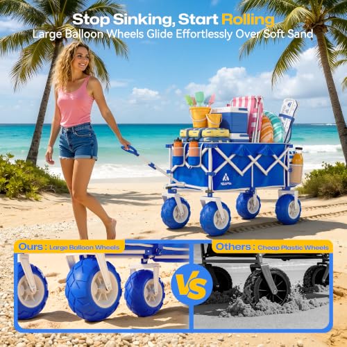 VELUVIA Beach Wagon Balloon Wheels