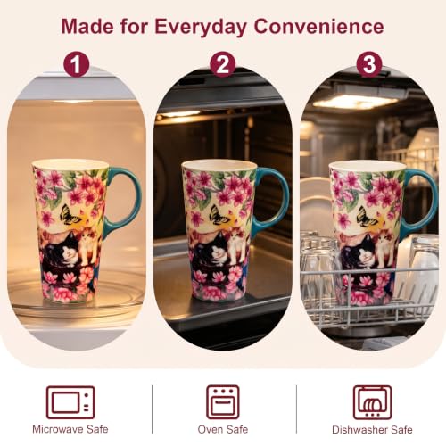 Mug de Cerámica para Viaje 17oz con Tapa y Asa miniatura 6
