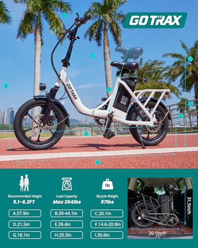 Gotrax 16″ Folding Electric Bike, Max 28Miles