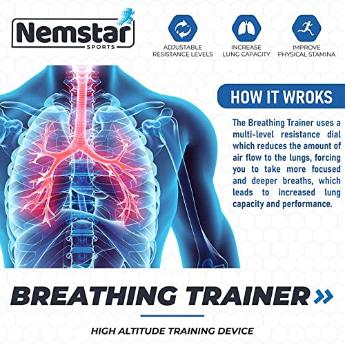 Exercitador de capacidade pulmonar - Treinador de exercitador respiratório, Dispositivo exercitador