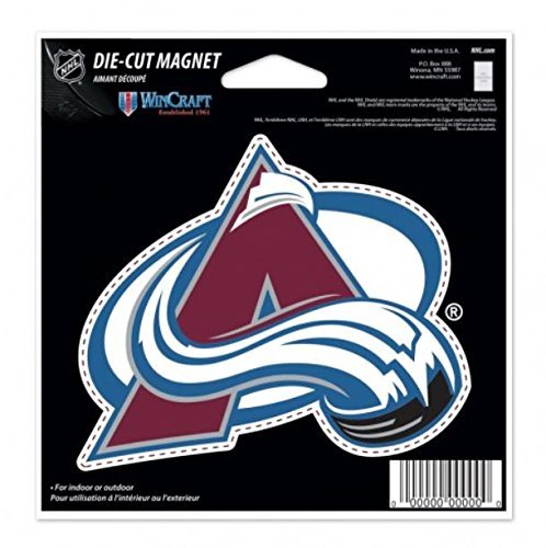 NHL Colorado Avalanche Color 4.5 x 6 Die Cut Magnet