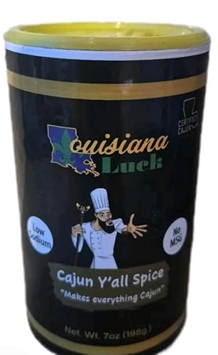 Cajun Y'all All Purpose Cajun Seasoning, Low Sodium, High Flavor,