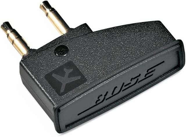 Bose 40399 Airline Adapter for QuietComfort 2 3 15 25 and 35 Headphones, Black