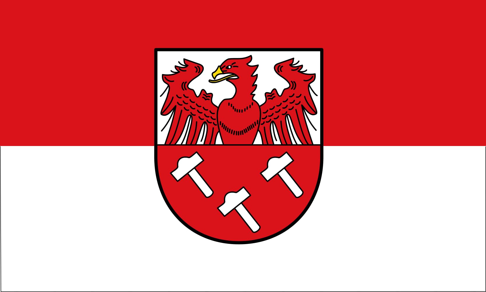 Drapeau Dahlem de haute qualité 90x150cm aux finitions soignées