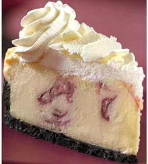 The Dream Factory 10 inch White Chocolate Raspberry Cheesecake, 80 Ounce - 2 per case.