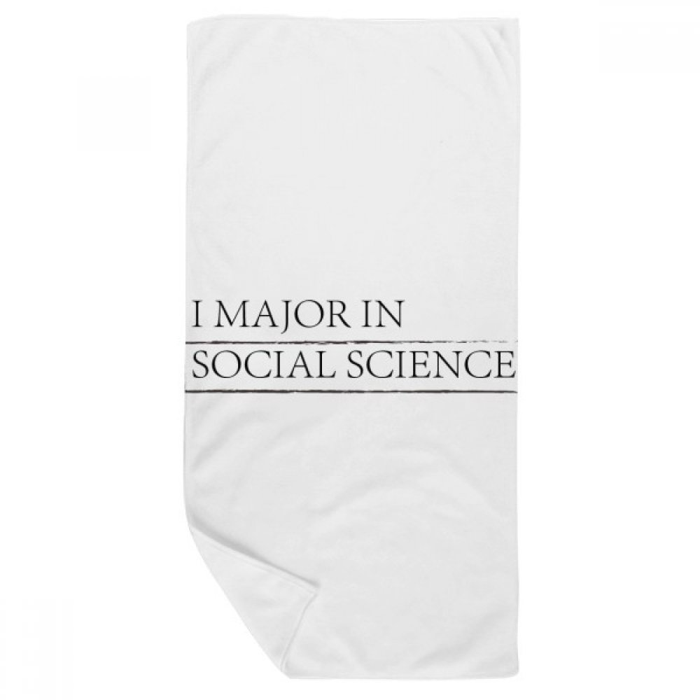 Serviette de bain sciences sociales gant de toilette doux multicolore