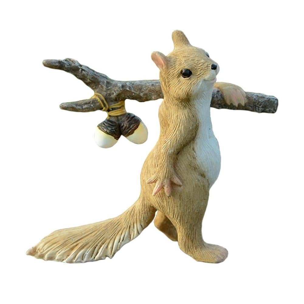 バカラ】動物 リス 置物 インテリア☆美品☆金運 リス灰色 置物