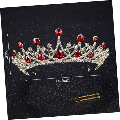 Couronne de mariée rouge légère pour éviter les douleurs de coiffure - 2