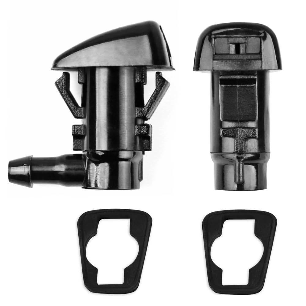 Xislet 2 Pack Windshield Washer Nozzle Sprayers Kits Replacement for 2005-2016 Jeep Grand Cherokee 55079049AA 2005-2010 Pontiac G6 2005-2013 Chevy Malibu Chrysler Windshield Nozzle 55372143AB, 47183