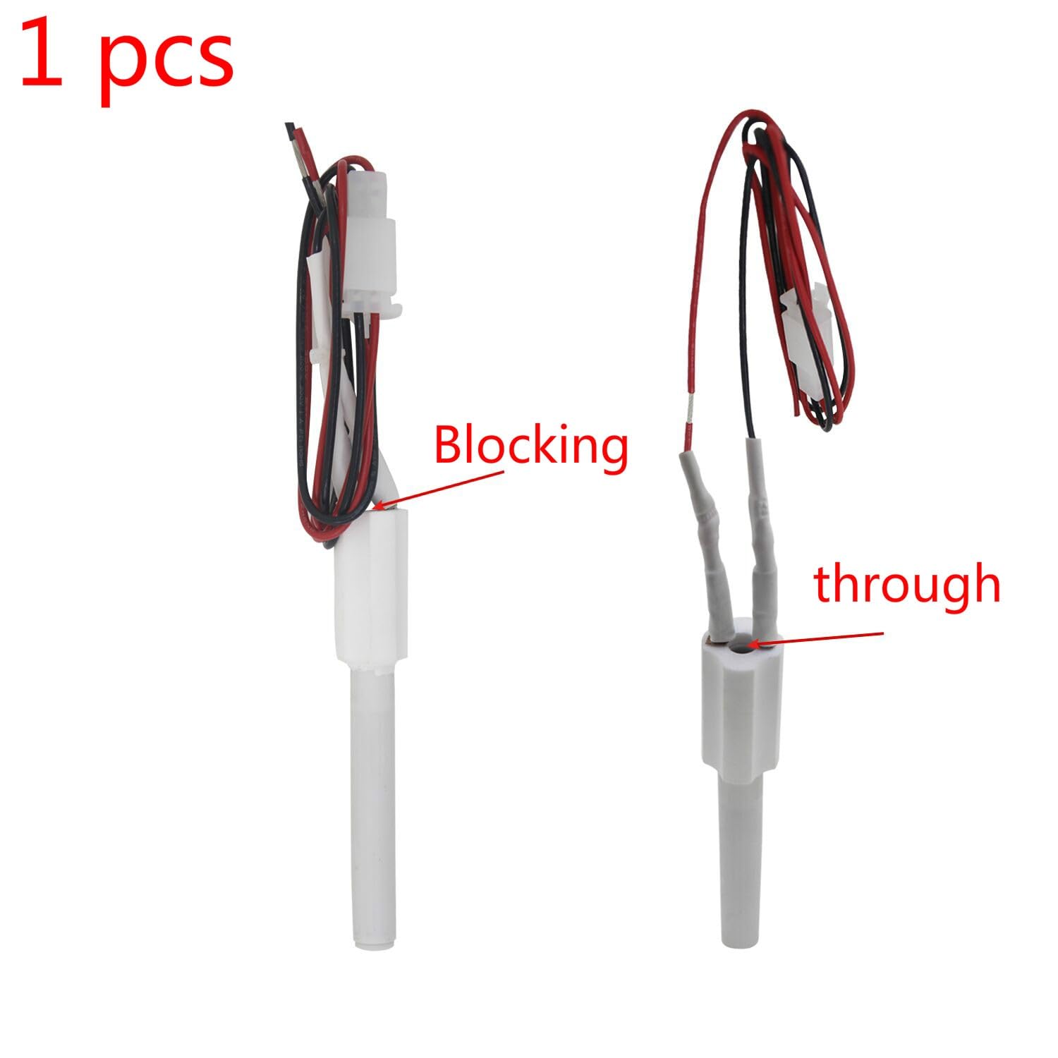 Encendedor de cerámica de 350 W para estufa de pellets, 10,5 x 6,5 x 100 mm, 220 V (bloqueo, 100 mm)