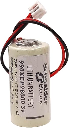 Miniatura 2 de 8 baterías PLC 990XCP98000 3V 1800mAh para Schneider PLC 140 Series CPU 990XCP98000 2/3A (8 baterías 990XCP98000)