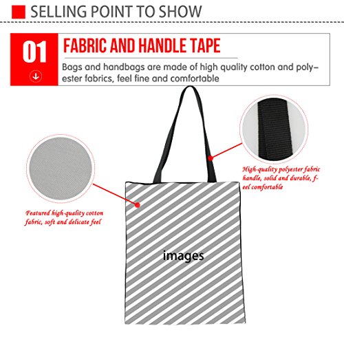 UNICEU-Womens-Printed-Canvas-Tote-Shoulder-Bag-Fashion-Shopping-Casual-Bag-Foldaway-Travel-Bag