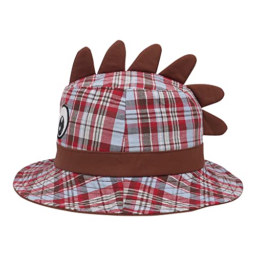 Image of TOTOMO Bucket Check Printed Summer Blue Cap for Kids, Baby Girls and Boys Sun Protection Hat for 4 to 5 Years Children
