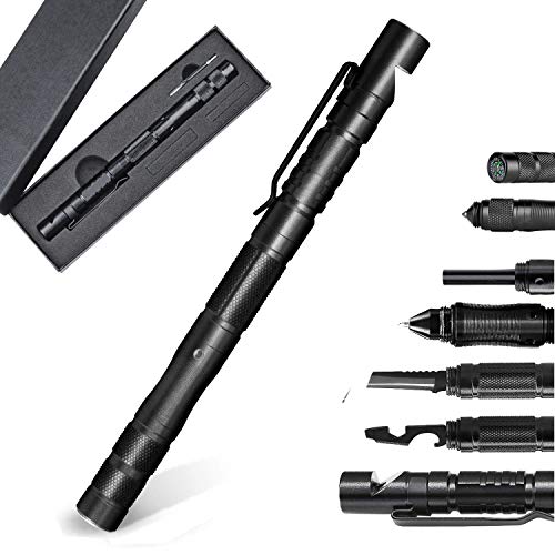 Tactical Pen, 10 in 1 Multi tools, Ballpoint, Screw Driver, Bottle Opener, Glass