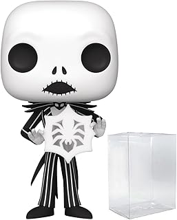 POP Disney: The Nightmare Before Christmas - Jack Skellington with Snowflake Specialty Series Funko Vinyl Figure (Bundled with Compatible Box Protector Case) Multicolored 3.75 inches