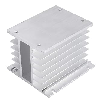 SSR Dissipation, Aluminum Alloy Heat Sink SSR Dissipation for Three Phase Solid State Relay Heatsink Durable and Long Service Life