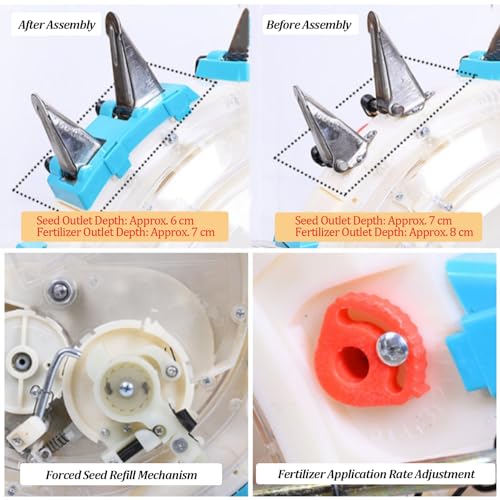 Sembradora Manual Multifuncional con 8 Ruedas de Siembra miniatura 4