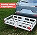 MaxxHaul Aluminum Cargo Carrier with Hitch Tightener Trailer Hitch Mount for RV Truck SUV Van Car with 2
