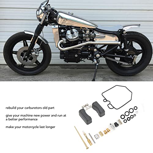 2 Conjuntos de Kit de Reconstrução de Carburador para Corrida de Motocicleta Kit de Revisão de Carb
