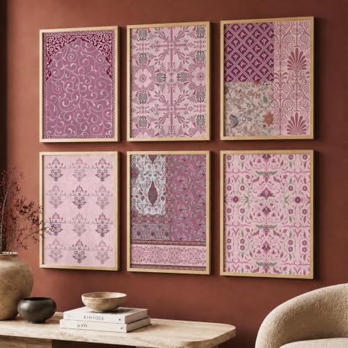 Image of kotart Premium Digital Madhubani Art Paintings with Frame for Home Decor - Framed Wall Painting Living Room Bedroom Office - Decoration - (Pack of 6 Multicolor) (14X20 Inch, B)