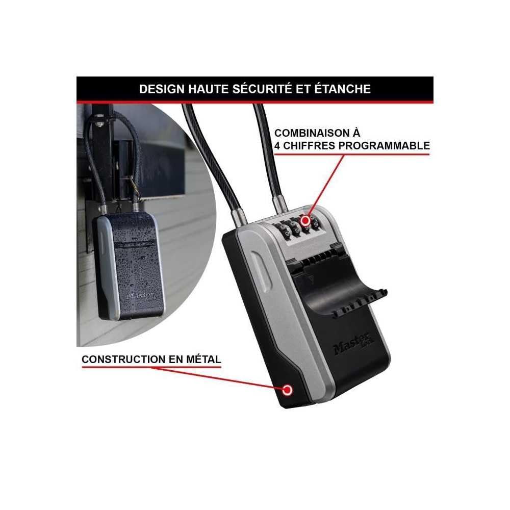 Master Lock Schlüsselkasten mit abnehmbarem Bügel 5482EURD