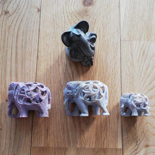 備前焼の象置物B9、№15、焼物の象置物、象の小物入れ、希少