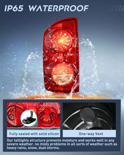 Image of Nilight Taillight Assembly Compatible with 2007 2008 Dodge Ram 1500