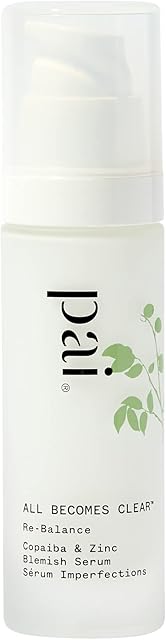 Pai Skincare London | ALL BECOMES CLEAR Blemish Serum with Copaiba & Zinc, Reduces Breakouts Without Dryness or Irritation. B-Corp, Natural, Vegan & Cruelty Free. 30ml / 1 fl oz