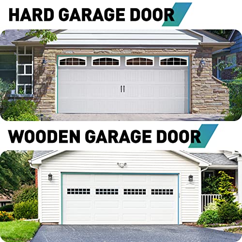 Fcsotsps 34.4Ft Garage Door Seal Top And Sides-Weatherproofing Rubber Garage Door Side Seal,Universal Soft And Hard Composite Weather Stripping Garage Door Trim Seal Replacement (White) #TOP6