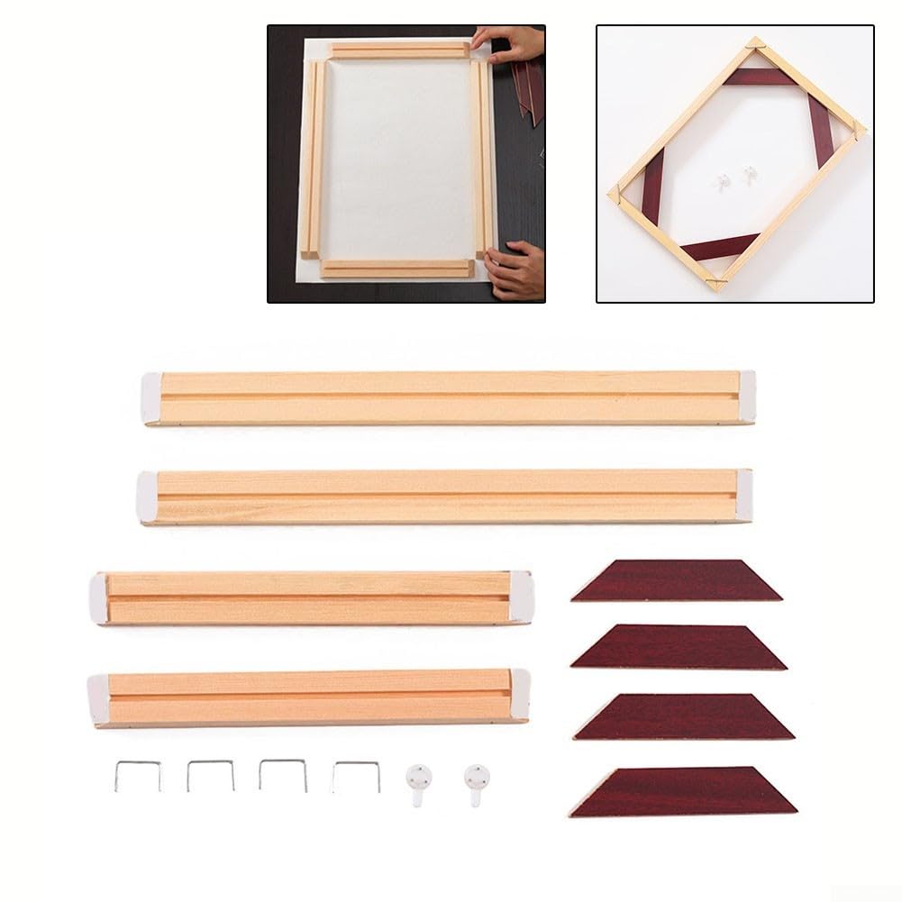 Chassis Bois Pour Toile Kit Cadre Bois DIY 40x40 Cm - Pour Peinture Sur Toile, Décoration Murale & Artiste Cadre Bois 30x40