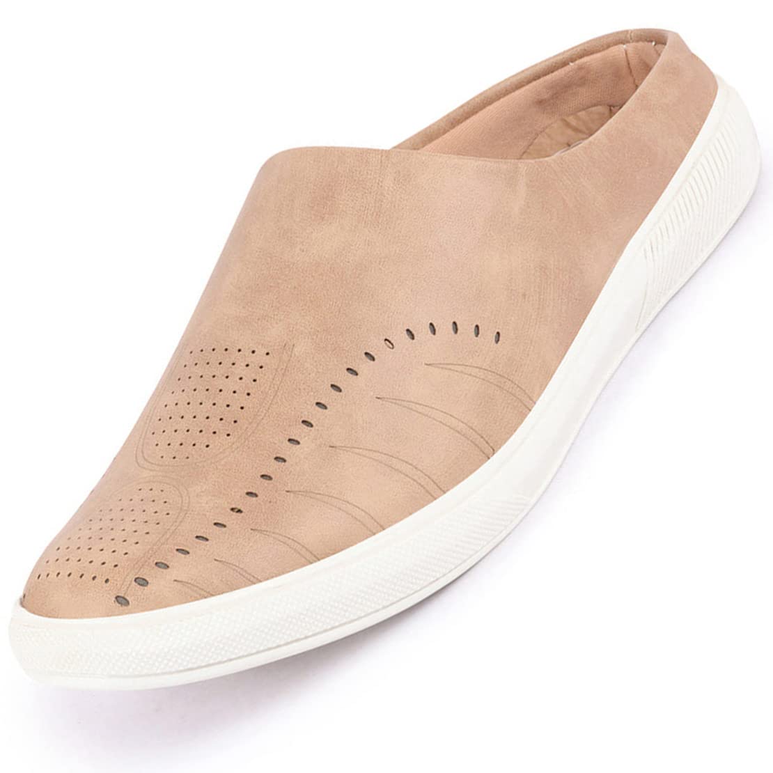 fausto Men's Back Open Stylish Slip On Shoes-picture-33