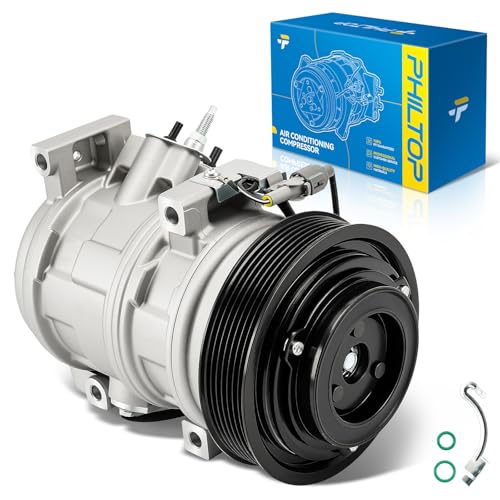 Image of PHILTOP NEW AC Compressor for Solara 2002-2008 2.4L, Camry 2002-2006 2.4L | for Highlander 2001-2007 2.4L, Replaces# 8831006150 8831006160 274522 8831006130 144030NEW C1598 CO10768C 4711425 77388
