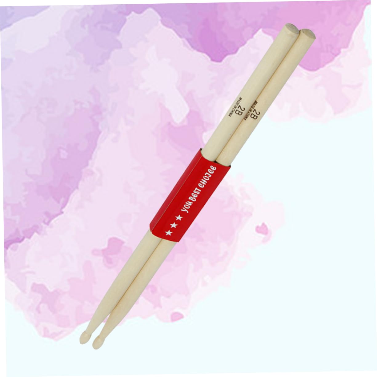 Rullante Rosso da 13 Pollici in Metallo per Bambini | Set Jazz con Bacchette Incluse, Tracolla Regolabile, Facile da Trasportare