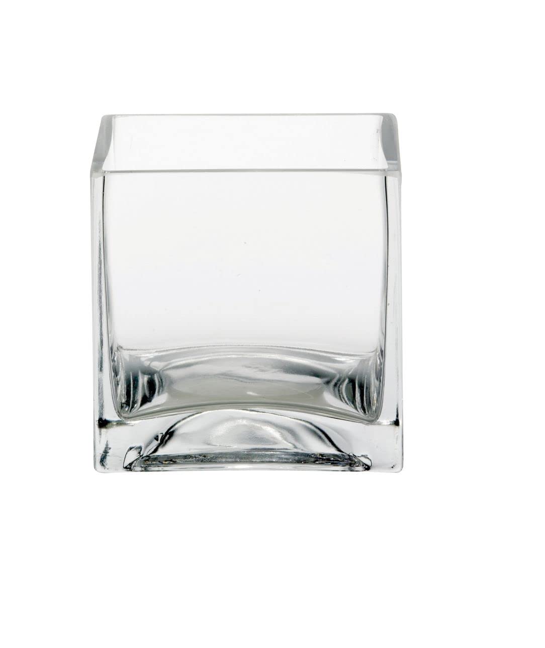 Floralcraft Clear Floralcraft® 10Cm Glass Cube Vase, Decorative Flower Vase For Wedding Centrepieces, Floral Arrangements, Terrariums, Candle Holders & Home Décor