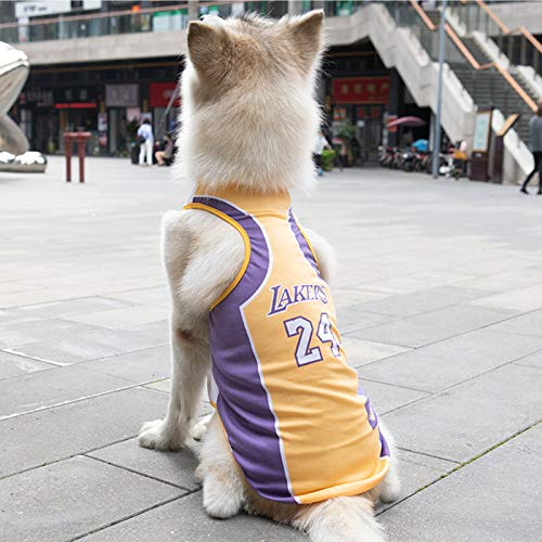Image of Pet Sport Clothes Dog Jersey Small Shirt Apparel Cute Outfit for Dogs, Cats, Puppies, Kittens Durable Sports Pet Tee, XS