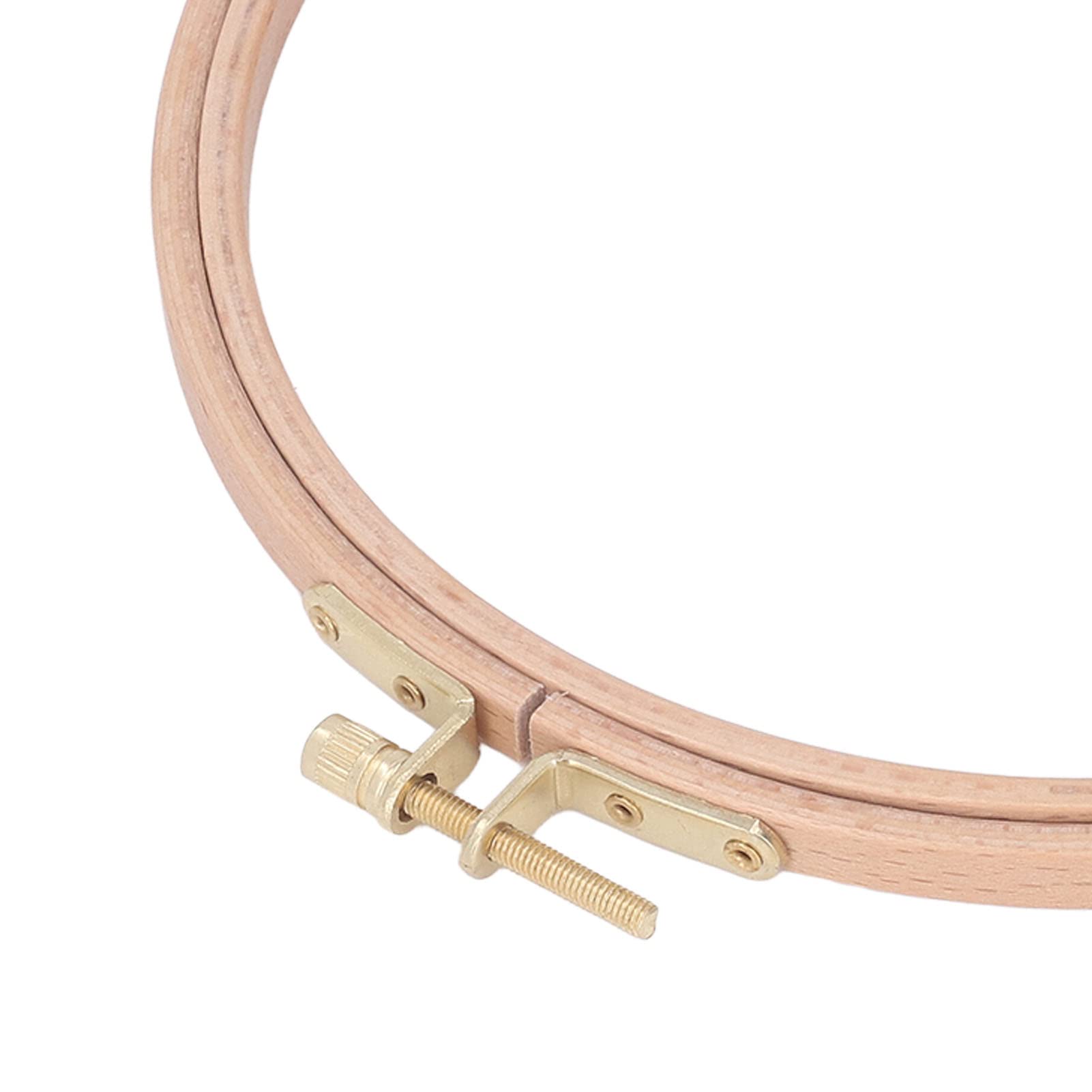 Cerchio In Legno Di Eucalipto Per Ricamo A Punto Croce, 5 Misure Disponibili, Anello Per Cucito E Artigianato, Diametro 24 Cm