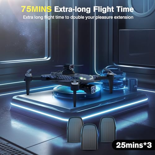 Cairhornce Gps Drone With 4K Camera For Adults, 5G Wifi Transmission, Under 249G, 75Mins Flight Time, Altitude Hold, 360°Laser Obstacle Avoidance thumb #3