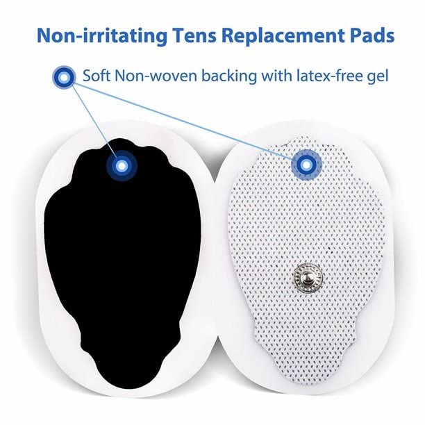 Image of AGAM Digital Therapy Machine Electrodes (Palm Shape) - Strong Adhesive Gel, Universal Replacement Pads for Muscle Pain Relief, Reusable TENS Unit Electrode Pads (Pack-4)