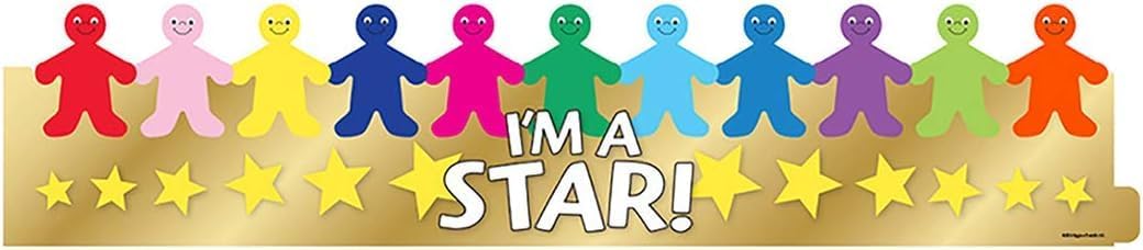 Hygloss Star Student Crowns - Pack of 24 Colorful, Adjustable Paper Crowns - Classroom Prizes, Kindergarten Classroom Must Haves, Kids Prizes for School, Star Hat, Incentive Prizes for Kids
