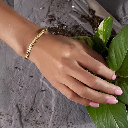 Ross-Simons 10kt Yellow Gold Curved-Link Bracelet4