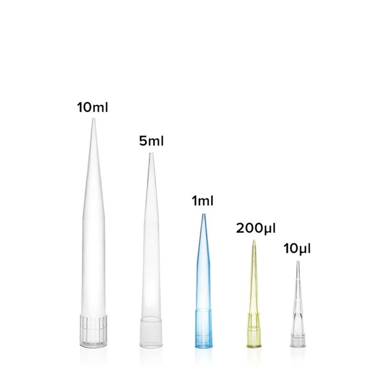 Lab 10ul 200ul 1000ul 5ml 10ml PP Plastic Pipette Tips For Microbiological Test Pipettor Tips/Disposable Pipette Tip (Size : 5ml-300 pcs)