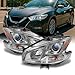 For Maxima 4Dr Sedan Projector Halogen Type Headlights Driver Left + Passenger Right Replacement