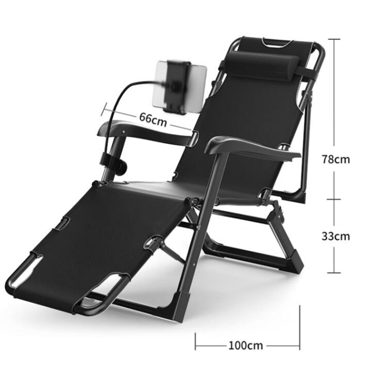 Amazon｜[ADSNS] リラックスチェア 折りたたみ B リクライニング