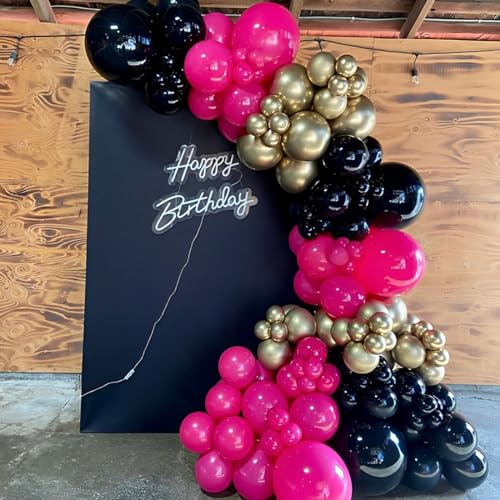 90pack Black Balloons Different Size 18/12/10/5 Inch Black Balloon Garland Arch Kit for Graduation, Wedding, Birthday, New Year, Baby Shower, Anniversary, Holiday Party Decorations - Image 6