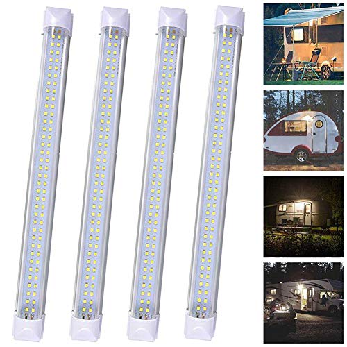 image for Lovelychica 4Pcs 12V 72 Led Interior Lights Car,Truck,Vehicle,Motorhom