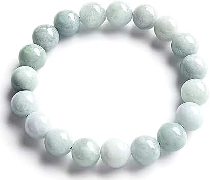 ✨希少✨12ミリ玉糸魚川翡翠ブレスレット 日本の石】 糸魚川翡翠白 12mm 玉ブレスレット 【新潟県】ひすい