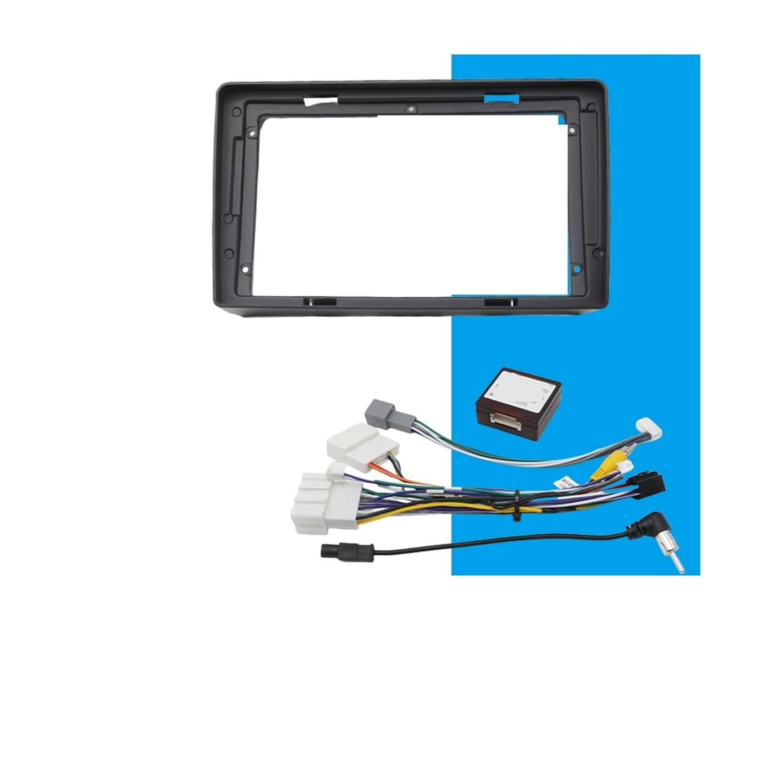 JKELPV Car Radio Frame Kit Fit For RENAULT DUSTER 2012-2018 9/10.1 Inch Car Radio Android MP5 Player Casing Panel Frame Fascia Radio adapter(2014-2017 SET)