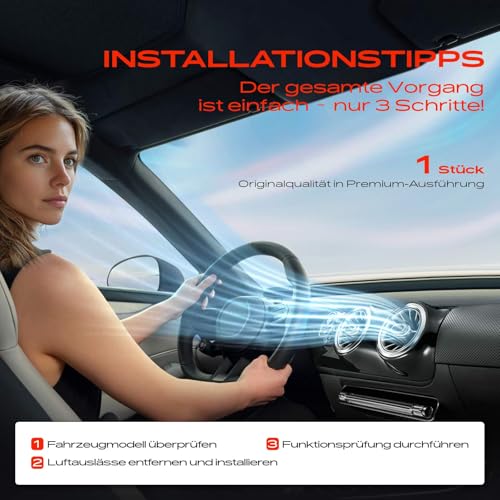 Frankberg Lüftungsdüse Luftauslassdüsen Vorne Links Kompatibel mit Q7 4LB SUV Q7 Van 4LB Kasten/SUV Replace# 4L0820901,4L0-820-901-R-H77